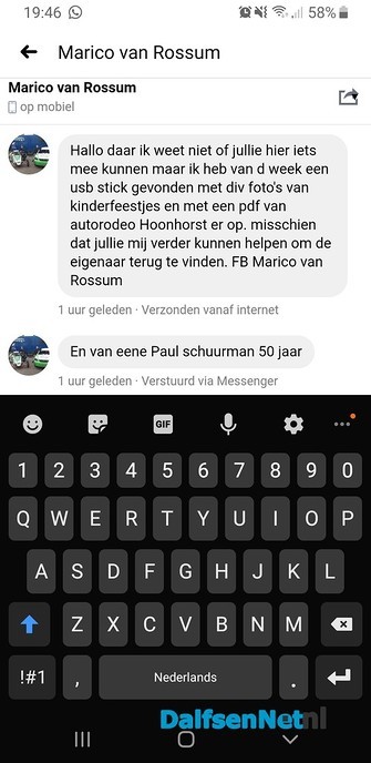 USB Stick gevonden! - Foto: Ingezonden foto