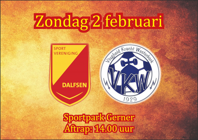 SV Dalfsen ontvangt VKW op Sportpark Gerner - Foto: Eigen geleverde foto