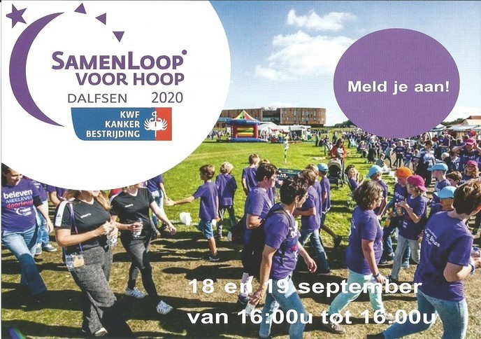 Kick-off Samenloop voor Hoop 2020