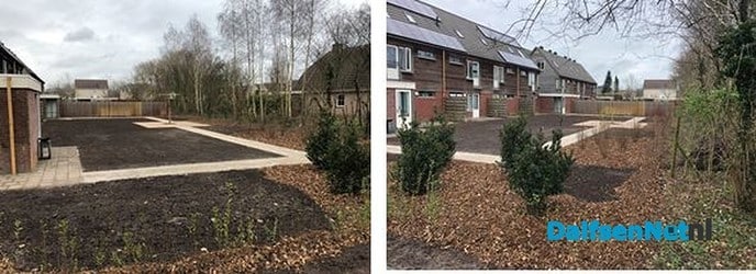 Opgeknapte gemeenschappelijke achtertuin - Foto: Ingezonden foto