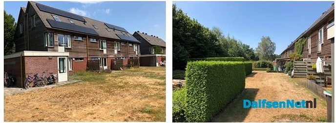 Opgeknapte gemeenschappelijke achtertuin - Foto: Ingezonden foto