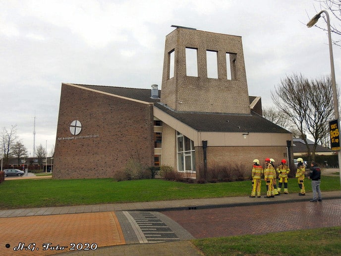 Stormschade kerk Pastoriestraat