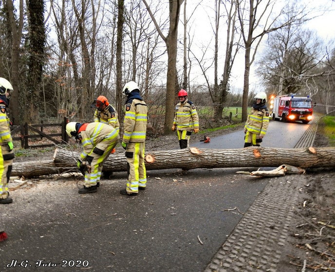 Stormschade op verschillende plekken in de gemeente