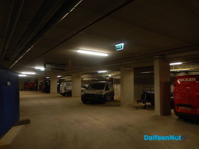 Nieuw stuk parkeerkelder in gebruik