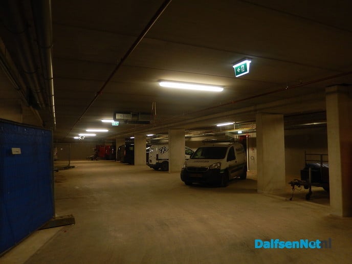 Nieuw stuk parkeerkelder in gebruik