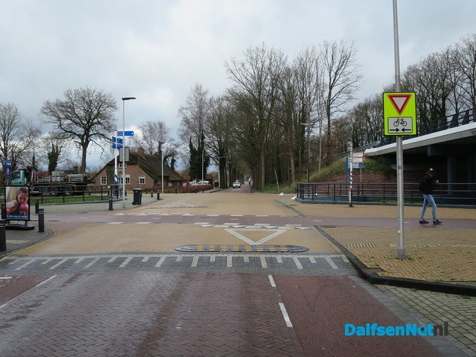 Gevaarlijke Fietsstraat oversteek Lemelerveld - Foto: Wim