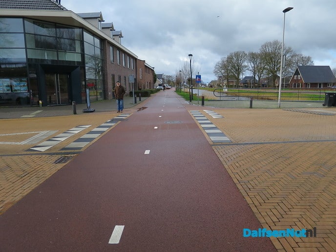 Gevaarlijke Fietsstraat oversteek Lemelerveld - Foto: Wim