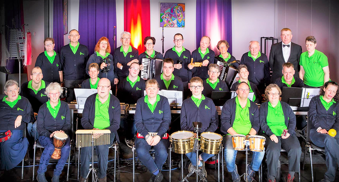 Orkest bestaande hoofdzakelijk uit verstandelijk beperkten - Foto: Eigen geleverde foto