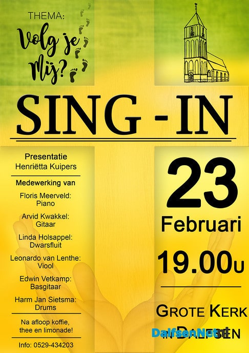 Sing-in Grote Kerk - Foto: Ingezonden foto