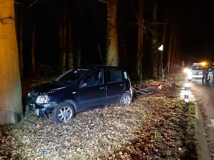 Eenzijdige aanrijding op de Vilsterseweg - Foto: Niels Jansen