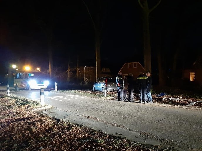 Eenzijdige aanrijding op de Vilsterseweg - Foto: Niels Jansen