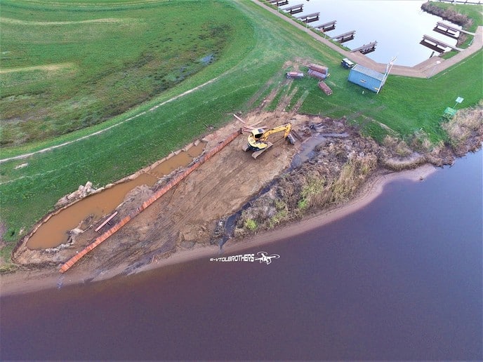 Luchtfoto aanleg Vechtzomp - Foto: Eigen geleverde foto