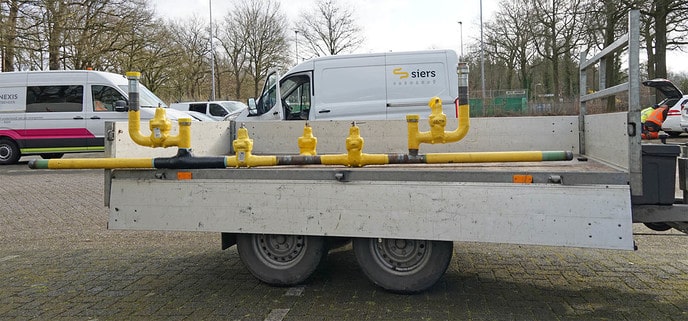 Onderhoud gasnet sportpark Gerner - Foto: Paul Scholten