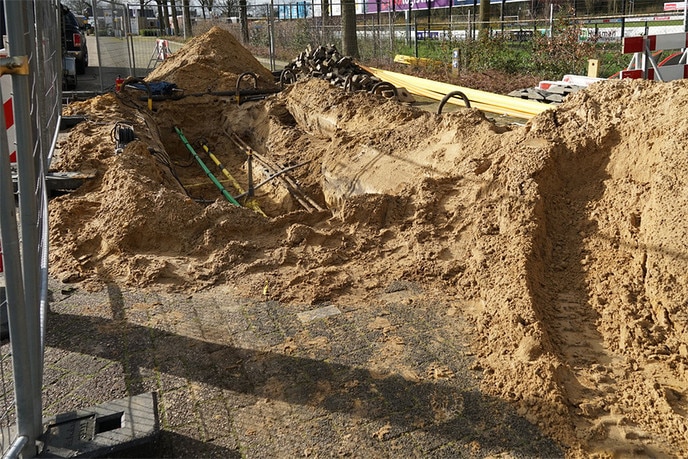 Onderhoud gasnet sportpark Gerner - Foto: Paul Scholten