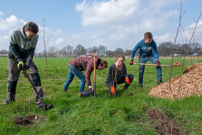 Tijdens NL Doet is tweede Voedselbos in Dalfsen - Foto: Paul Scholten