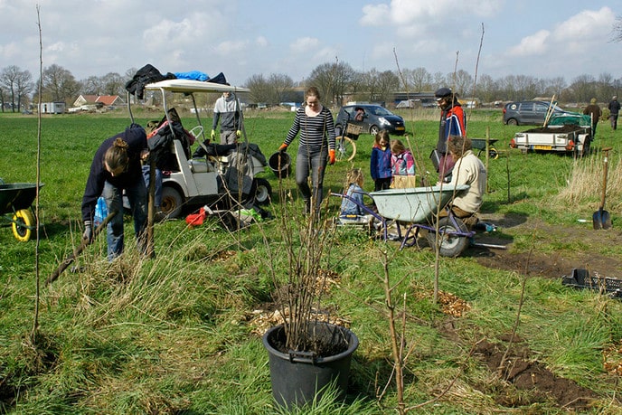 Tijdens NL Doet is tweede Voedselbos in Dalfsen - Foto: Paul Scholten