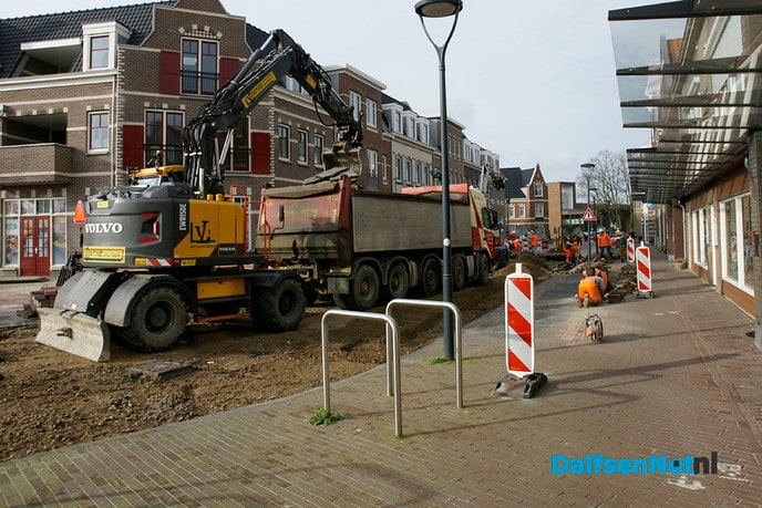 Actuele foto’s werkzaamheden Raadhuisstraat - Foto: Paul Scholten