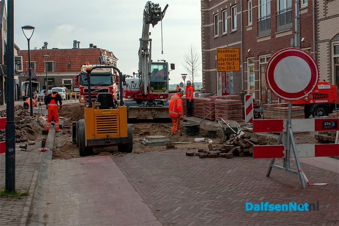 Actuele foto’s werkzaamheden Raadhuisstraat - Foto: Paul Scholten