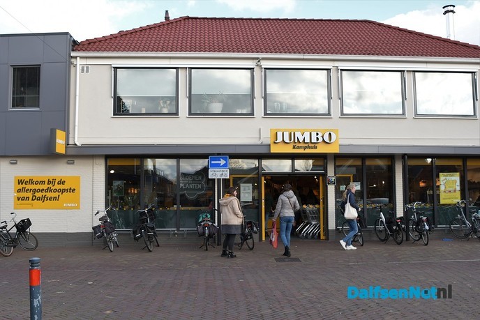 Jumbo Kamphuis vanaf nu gesloten i.v.m. de verbouwing - Foto: Johan Bokma