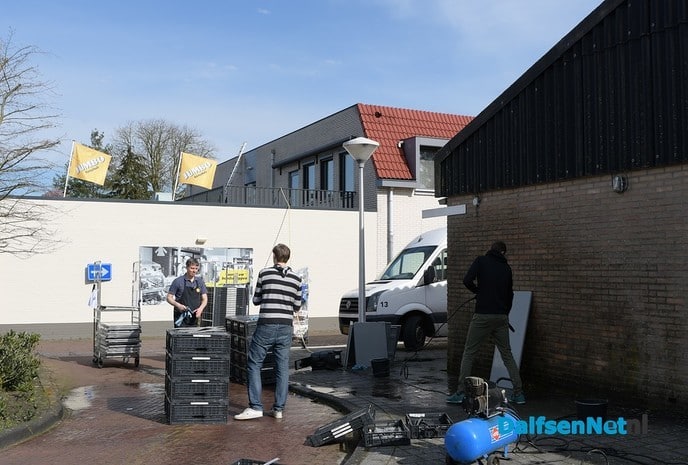 Verbouwing winkel Jumbo Kamphuis gestart - Foto: Johan Bokma