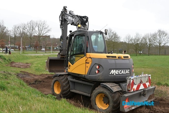 Het Waterschap voert herstelwerkzaamheden uit - Foto: Johan Bokma