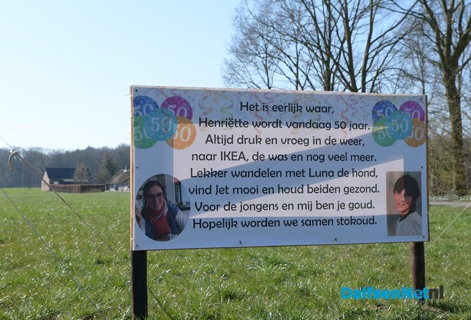 Het is eerlijk waar Henriëtte wordt vandaag 50 jaar - Foto: Johan Bokma