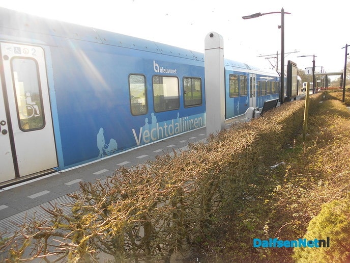 Ook op het trein perron was het stil