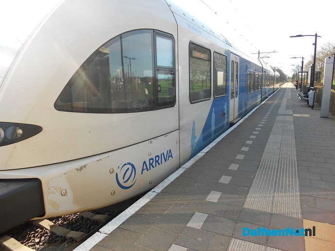 Ook op het trein perron was het stil
