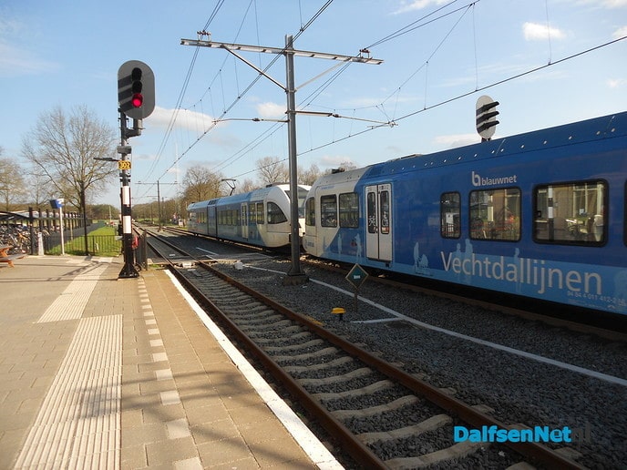 Ook op het trein perron was het stil