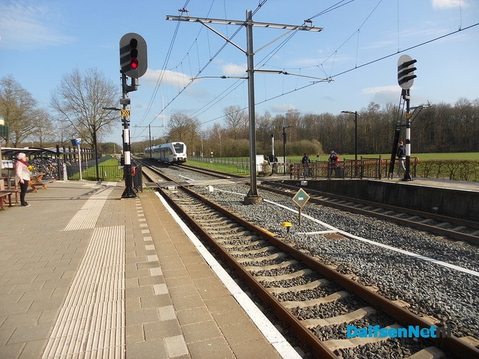 Ook op het trein perron was het stil
