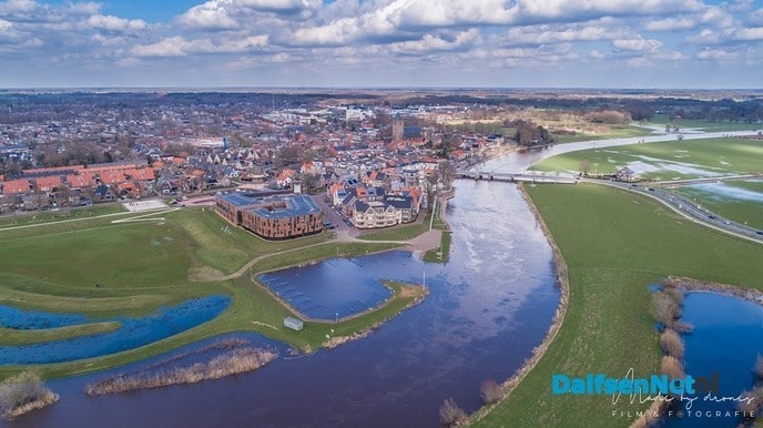 Hoogwater in Dalfsen mooie dronebeelden - Foto: Ingezonden foto