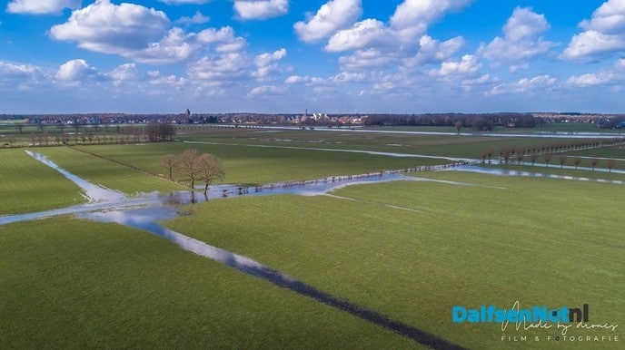 Hoogwater in Dalfsen mooie dronebeelden - Foto: Ingezonden foto
