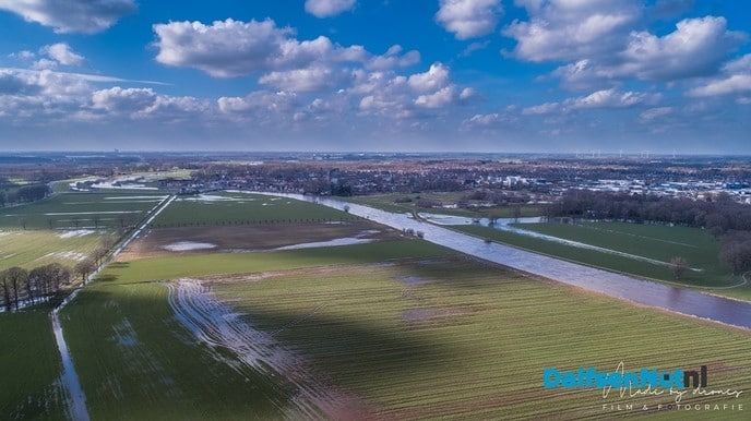 Hoogwater in Dalfsen mooie dronebeelden - Foto: Ingezonden foto