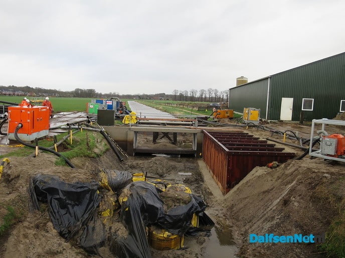 Pompen en zuigen bij de Marswetering - Foto: Wim
