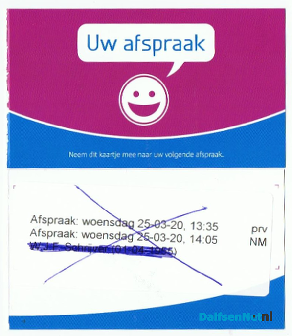 De tandarts gaat u bellen