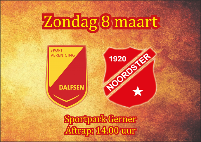 SV Dalfsen : VV Noordster op Sportpark Gerner - Foto: Ingezonden foto