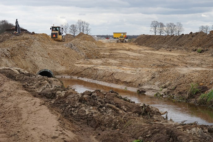 Werkzaamheden aan “nieuwe” Hessenweg - Foto: Paul Scholten