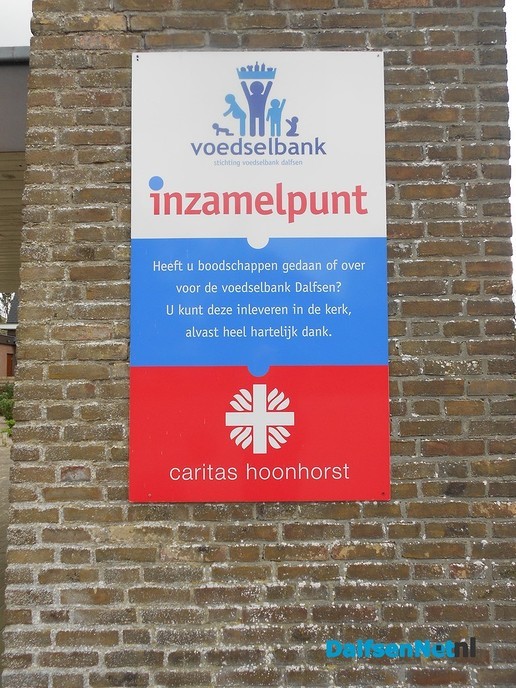 Voedselbank: producten graag in de kerk brengen