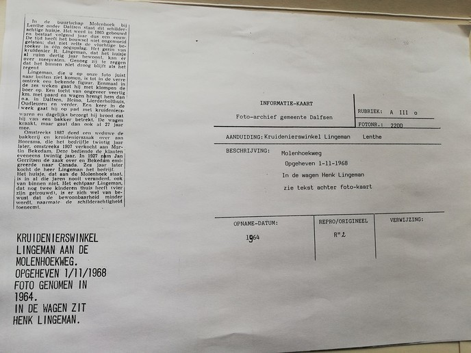 Oproep werkt: huis en winkel Lingeman - Foto: Ingezonden foto