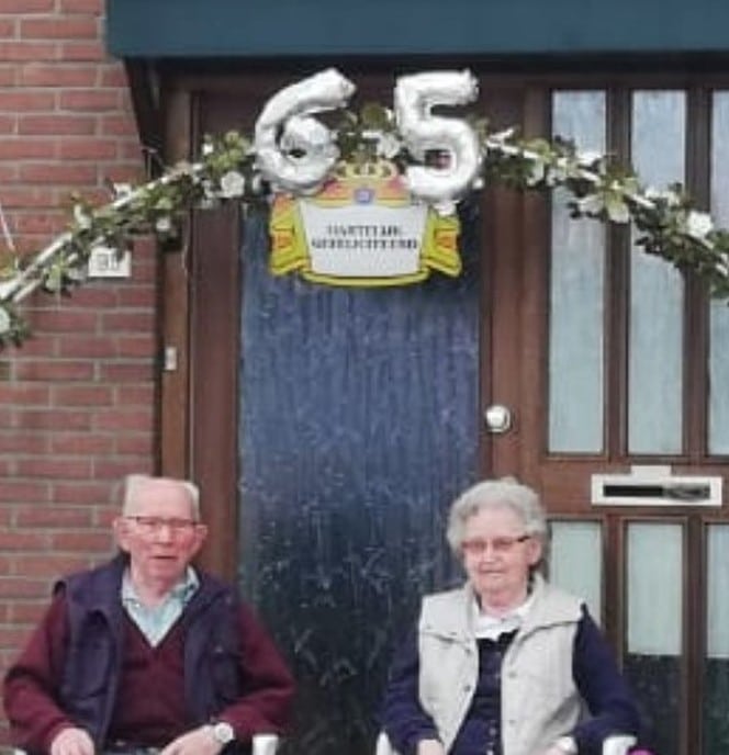 Ab en Mina Baarslag 65 jaar getrouwd