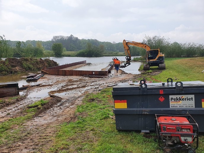 Voltooiing aanlegplaats Vechtzomp nadert - Foto: Ingezonden foto