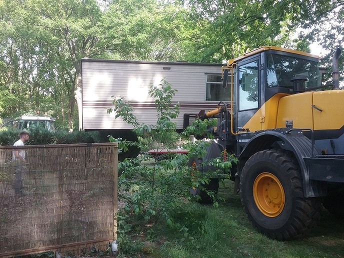Camping de Stuwe is flink aan het opfrissen - Foto: Ingezonden foto