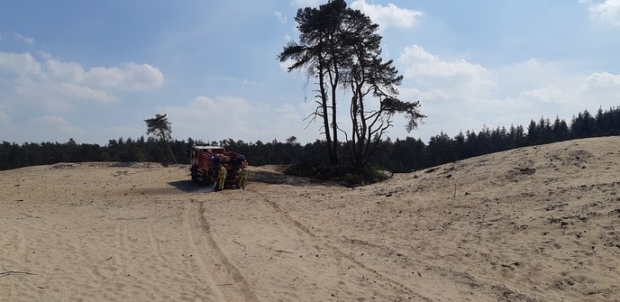 Natuurbrand Sahara Ommen - Foto: Politie Vechtdal