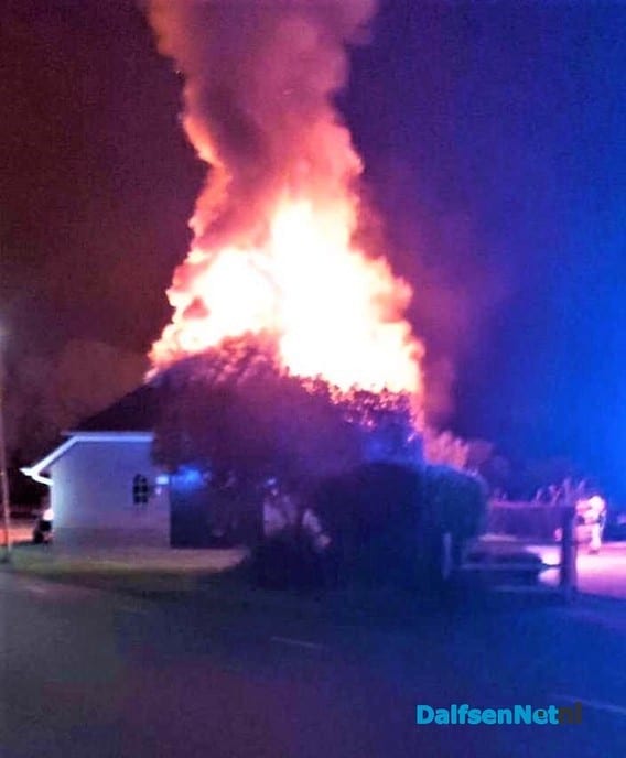 Weer brand in Lemele - Foto: Justin
