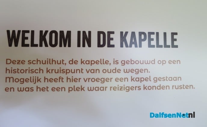 De schuilhut Hoonhorst inclusief tekstinformatie - Foto: Wim