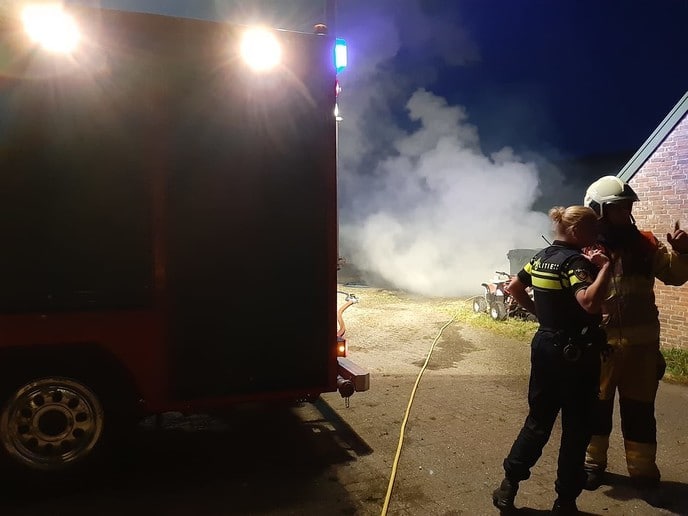 Update met foto’s Brand bij Rika - Foto: Niels Jansen
