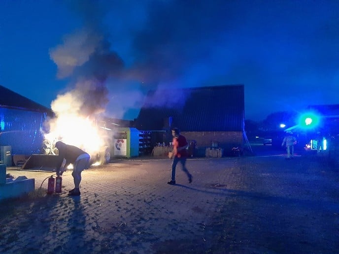 Update met foto’s Brand bij Rika - Foto: Niels Jansen