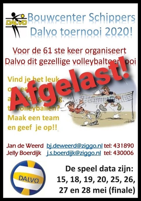 Dalvo zomeravondvolleybal gaat niet door - Foto: Eigen geleverde foto