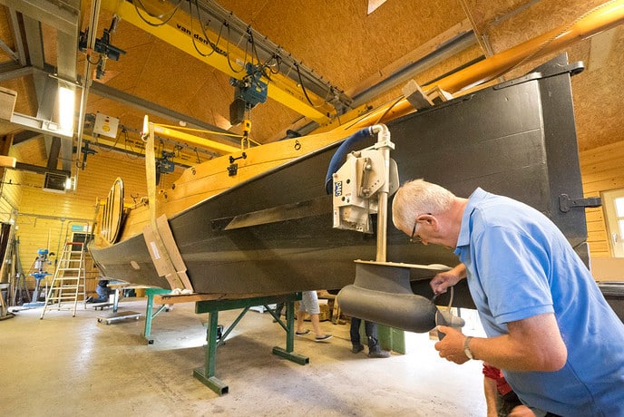 Reparatie en onderhoud aan de Vechtzomp van Dalfsen - Foto: Geert Bistervels