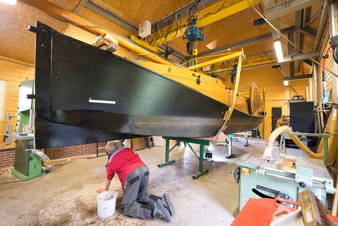 Reparatie en onderhoud aan de Vechtzomp van Dalfsen - Foto: Geert Bistervels